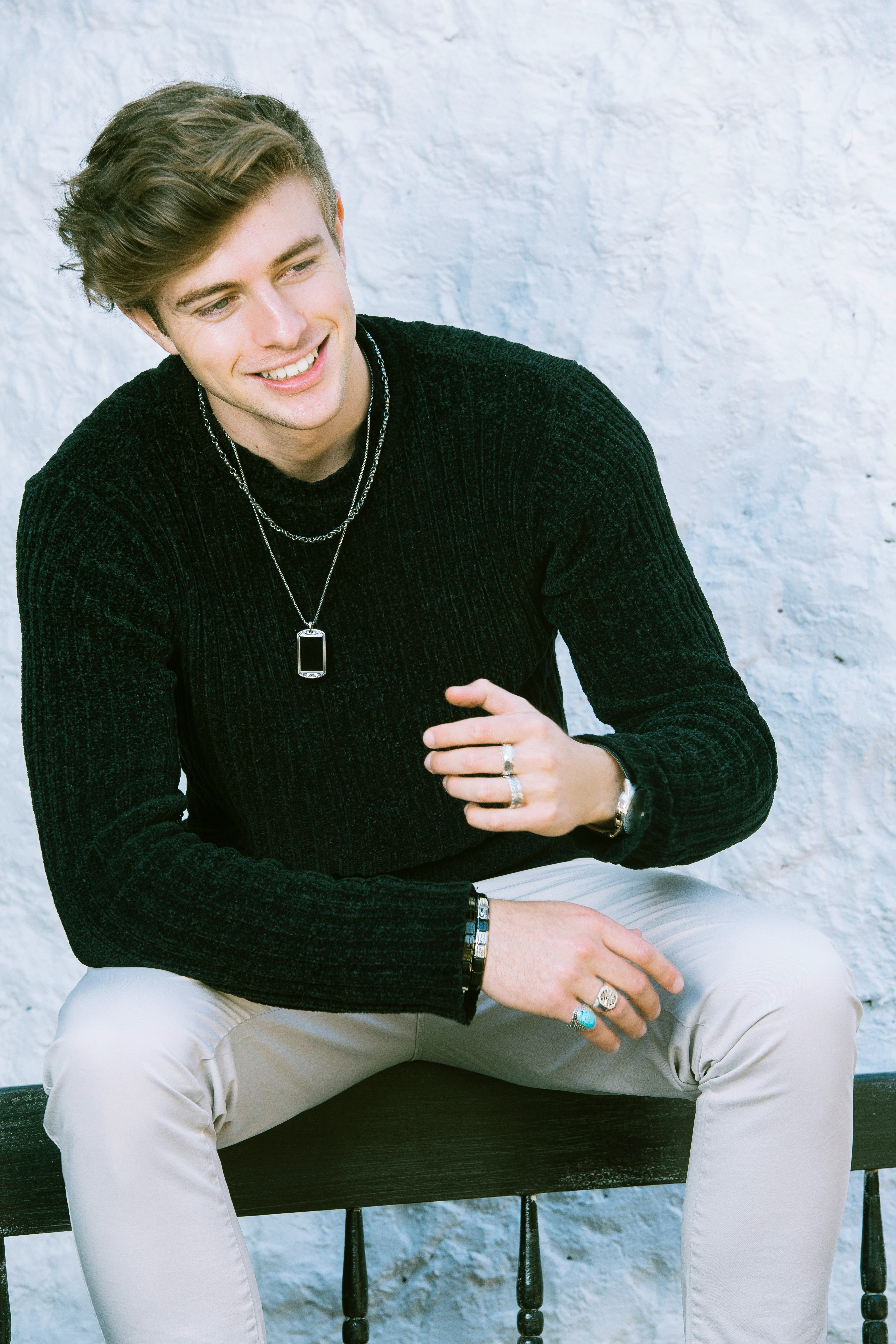 Male fashion model portrait
